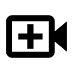 Video Plus SVG Icon